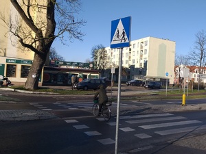 Przejście dla pieszych i przejazd dla rowerów