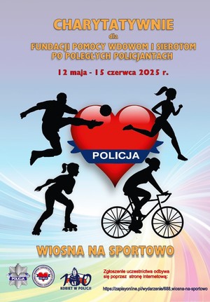 plakat - wiosna na sportowo