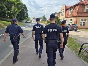 Słuchacze Akademii Policji w Szczytnie na praktykach w powiecie nidzickim