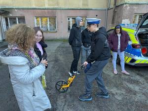 Wizyta dzieci w KPP w Nidzicy