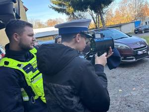 Wizyta dzieci w KPP w Nidzicy