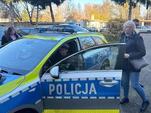 Wizyta dzieci w KPP w Nidzicy