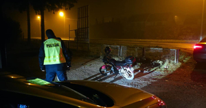 kontrola drogowa motorowerzysty