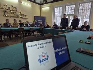 Odprawa roczna - podsumowanie pracy nidzickiej Policji