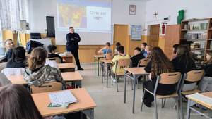 Spotkanie z uczniami SP w Zaborowie