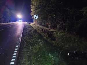 Wypadek drogowy w pobliżu miejscowości Módłki