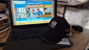 „Senior mówi: SPRAWDZAM. Świadomy senior w świecie dezinformacji” - Policja i ZUS na spotkaniu w ŚDS w Kozłowie