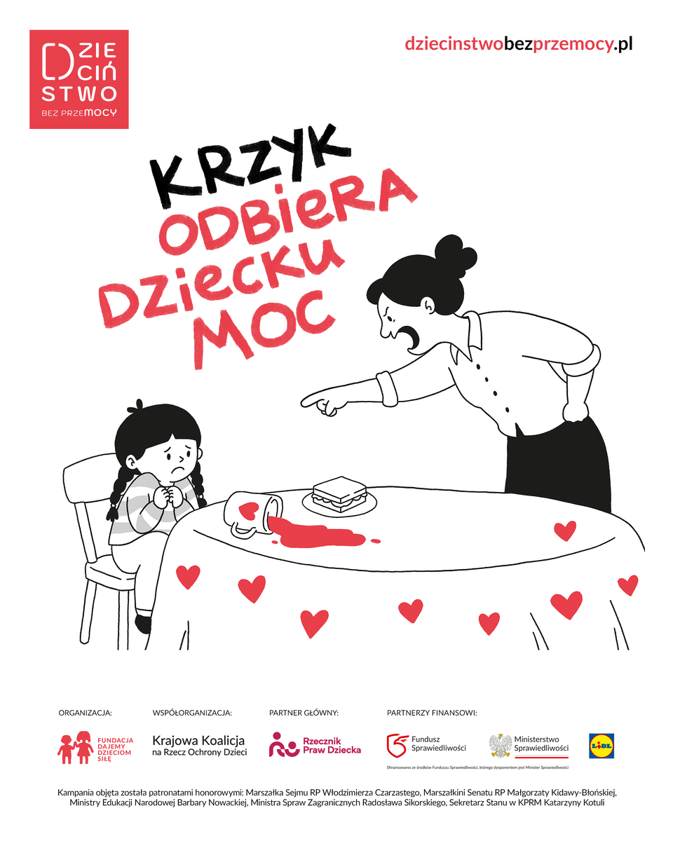 Policja z Nidzicy apeluje o rezygnację z krzyku w wychowaniu dzieci