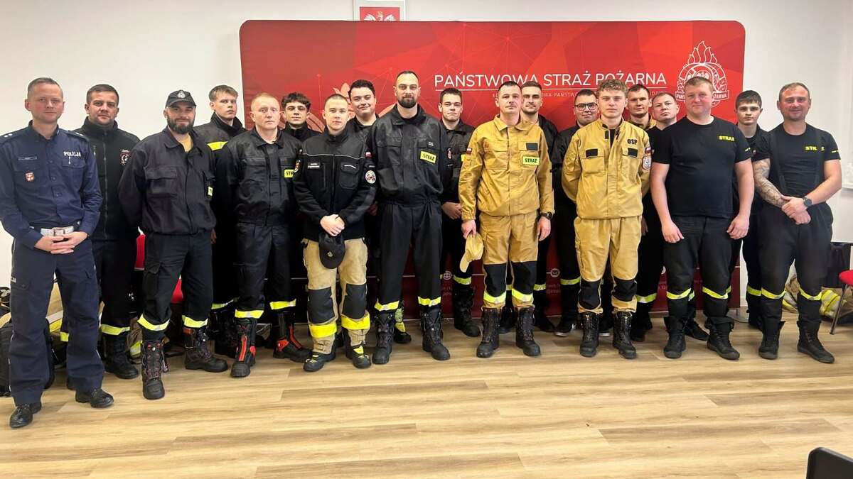 Szkolenie z kierowania ruchem dla strażaków ochotników w Nidzicy